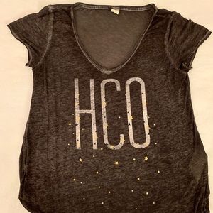 HOLLISTER Burn out/sheer tee